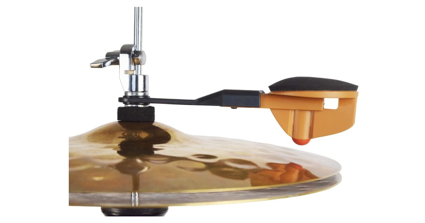 Tambourin Charleston Hi-Hat Avec 40 Cloches - Pour Batterie, Percussion Main - Support Inclus - Son Clair Et Agréable