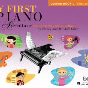 My First Piano Adventure Lesson Book C with Online Audio Skips on the Staff by Nancy and Randall Faber  420263