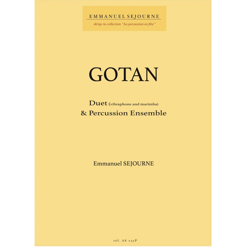 Gotan - Duet (Vibraphone and Marimba) & Percussion Ensemble A8035P